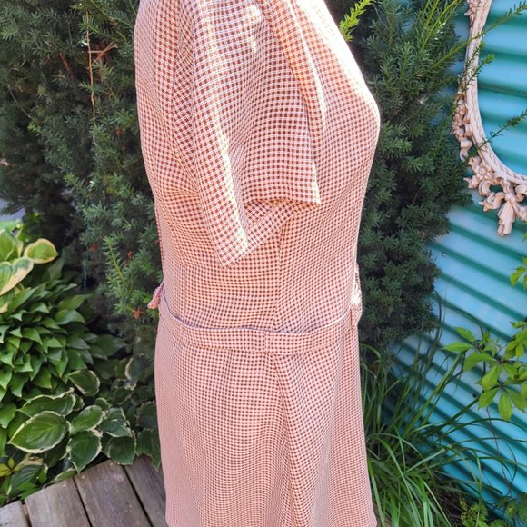 Checkered Vintage Dress (M/L) - Picture 3 of 4